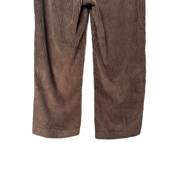 Zara XS Brown Corduroy Wide-Leg Pants - Picture 5 of 11